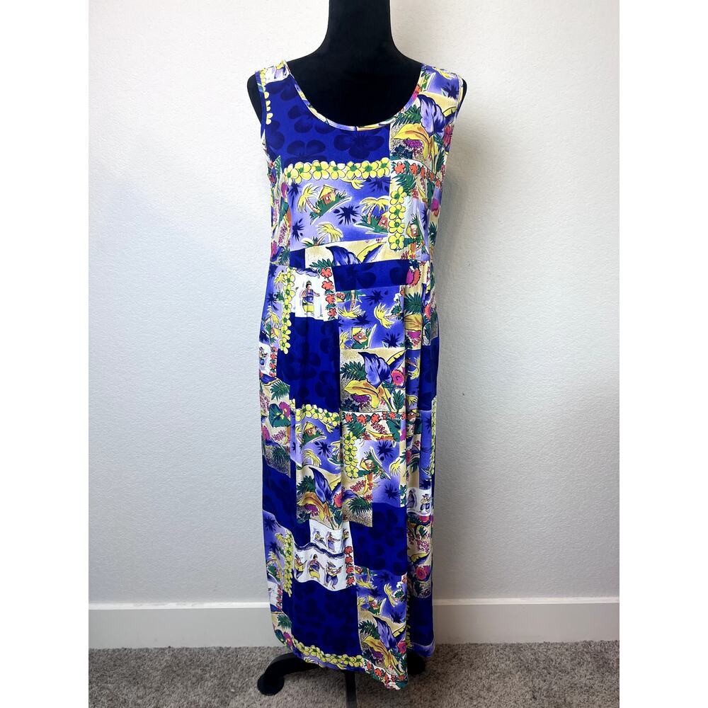 Jams World Vintage Rare Hawaiian Midi Sundress Size S